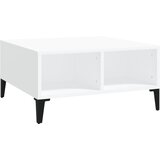 Maison Chic Klubska mizica - kavna mizica - Nizka mizica bela 60x60x30 cm iverna plošča, (21754869) | Shoptok.si