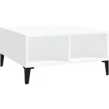 MAISON CHIC Klubska mizica - kavna mizica - Nizka mizica bela 60x60x30 cm iverna plošča, (21754869)
