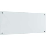 vidaXL Zaščita za kuhinjo Bela 100 x 40 x 0.8 cm kaljeno steklo | Shoptok.si