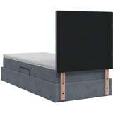  s madracem i skladištem Tamnosiva 100 x 200 cm Baršun | shoptok.hr