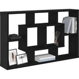  Zidna polica - Crni hrast 85 x 16 x 52.5 cm Izrađena od konstruiranog drva | shoptok.hr