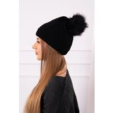 Kesi Cap with a pompom Judyta K347 black Cene