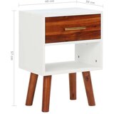  Noćni ormarići 2 kom od masivnog drva bagrema 40 x 30 x 57 cm | shoptok.hr
