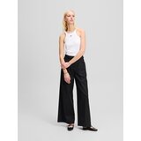 Karl Lagerfeld Top crna / bijela | shoptok.hr