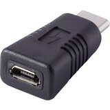 Renkforce USB 2.0 adapter [1x USB-C™ vtič - 1x USB 2.0 vtičnica Micro-B] črne barve s pozlačenimi vtičnimi kontakti (20427476) Cene