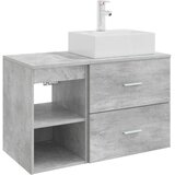 vidaXL Komplet pohištva za kopalnico 2 pcs Betonsko siva, (5000245491) | Shoptok.si