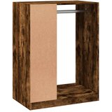 vidaXL Garderobna omara dimljeni hrast 77x48x102 cm inženirski les | Shoptok.si