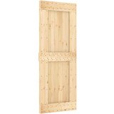 vidaXL Klizna vrata s priborom za montažu 80 x 210 cm masivna borovina | shoptok.hr