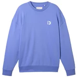 Tom Tailor Sweater majica bež / kraljevsko plava / bijela