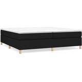  Okvir za krevet s oprugom crni 200x200 cm od tkanine | Eponuda.com