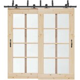 vidaXL Komplet opreme za drsna vrata 213,5 cm jeklo črne barve | Shoptok.si