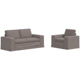  Set sofe 2 pcs Sivo-smeđa 182 x 80 x 82 cm tkanina | shoptok.hr