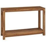  Konzolna stolica Prirodna 110 x 35 x 75 cm Čvrsto teak drvo | shoptok.hr