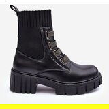 Boto Elastic-Upper Lace-Up Boots Black Kasseis | ePonuda.com