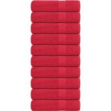 vidaXL Kopalne brisače 10 kos rdeča 100x150 cm 360 g/m² 100% bombaž Cene