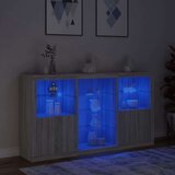  Komoda s LED svjetlima boja sivog hrasta 181 5x37x100 cm | shoptok.hr