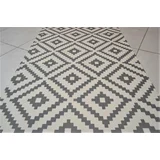 Prostirka print 120x180cm romb sivo-bela