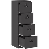 Kabinet za datoteke s ladicama Crna 45,5 x 42 x 139 cm | Eponuda.ba