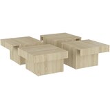  Stolić za kavu boja hrasta sonome 90 x 90 x 28 cm od iverice | shoptok.hr