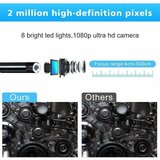 Venisymlis WiFi endoskopska kamera Endoskopska kamera 1200P HD kamera za pregled cevi z LED, (22059791) | Shoptok.si