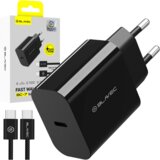 BLAVEC Zidni punjač BC-7 GaN4 - Tip C - PD QC 45W 3A s kabelom Type C na Type C - crni | Eponuda.ba