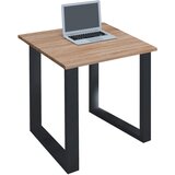 MID.YOU PISALNA MIZA leseni material črna, hrast sonoma | Shoptok.si