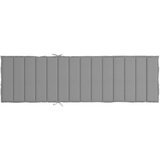 vidaXL jastuk za ležaljku za sunčanje sivi 200 x 70 x 3 cm od tkanine | shoptok.hr