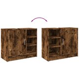 Ormarić za umivaonik boja dimljenog hrasta 63x29x55 cm drveni | shoptok.hr