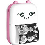 AVIZAR 200dpi Bluetooth povezan termični tiskalnik Cat Prenosni model, Bela / Roza, (5000009676) | Shoptok.si