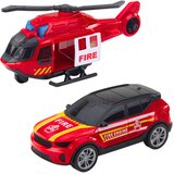 Vatrogasni set sa vozilima - kamion, helikopter i auto | Shoptok.si