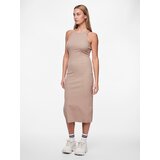 Pieces Obleka 'RUKA' temno bež | Shoptok.si