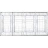  Gabionski uzdignuti krevet 2 pcs Srebrna | shoptok.hr