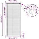  Venecijanska roleta Podesiva Bijelo 213 x 100 cm PVC - Bijelo 100 x 213 cm | shoptok.hr