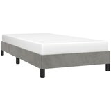  Okvir kreveta bez madraca svjetlosivi 100x200 cm baršunasti | shoptok.hr