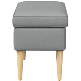  Stolica za noge Svjetlosiva 55 x 35 x 41 cm 100% poliester - Svjetlosiva | shoptok.hr