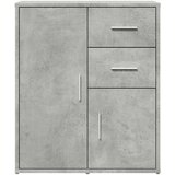 vidaXL Komoda betonsko siva 60x31x70 cm inženirski les | Shoptok.si