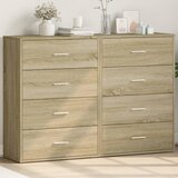  Komoda 2 kom boja hrasta sonome 60x31x84 cm konstruiranog drva Smeđa | Shoptok.si