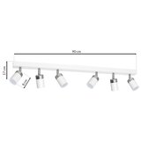 SPOT svetiljka JOKER 6xGU10/25W/230V bela/sjajni hrom | Eponuda.com