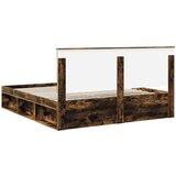  Konstrukcija postelje z vzglavjem Dimljeni oreh 180 x 200 cm, (5000104119) | Shoptok.si