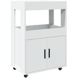 Barska kolica bijela 60 x 39,5 x 89 cm od konstruiranog drva | Eponuda.com