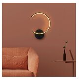 Opviq Črna LED stenska svetilka ø 10 cm Moon – | Shoptok.si