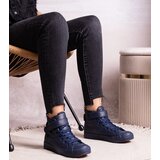 Gemre Navy high-top sneakers made of eco leather Bonbonita | shoptok.hr