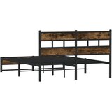  Metalni okvir kreveta bez madraca boja hrasta 140x200 cm | shoptok.hr