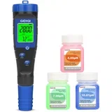 5-v-1 digitalni tester vode pH TDS EC za bazene in akvarije