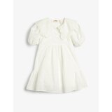 Koton Dress Wide Baby Collar Elastic Short Balloon Sleeve Cotton Cene