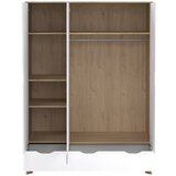 Tvilum Bijeli/u prirodnoj boji ormar u dekoru hrasta s ogledalom 147x201x58 cm Ikast – | shoptok.hr
