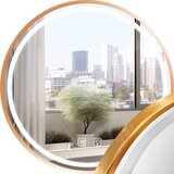 Tutumi Stensko ogledalo LED 90cm MMJ BRUSH ROSE GOLD | Shoptok.si