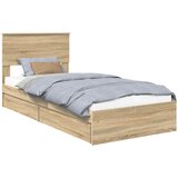  Krevet s od storage Sonoma hrast 90 x 190 cm Konstruirano drvo | shoptok.hr
