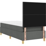 Krevet s opruga kutije Tamno siva 90 x 190 cm tkanina | shoptok.hr