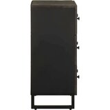 vidaXL Komoda 2 kom crna 60x33x75 cm Puno drvo Mango | shoptok.hr